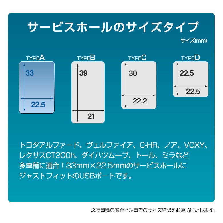 【2】トヨタ ダイハツ 車専用 USB 3ポート 増設 サービスホールAポート差込用 タイプA タイプC USB増設 QC3.0 PD3.0 認証 急速充電ポート ビルトイン アルファード ヴェルファイア C-HR ノア VOXY ムーブ トール ミラ 3