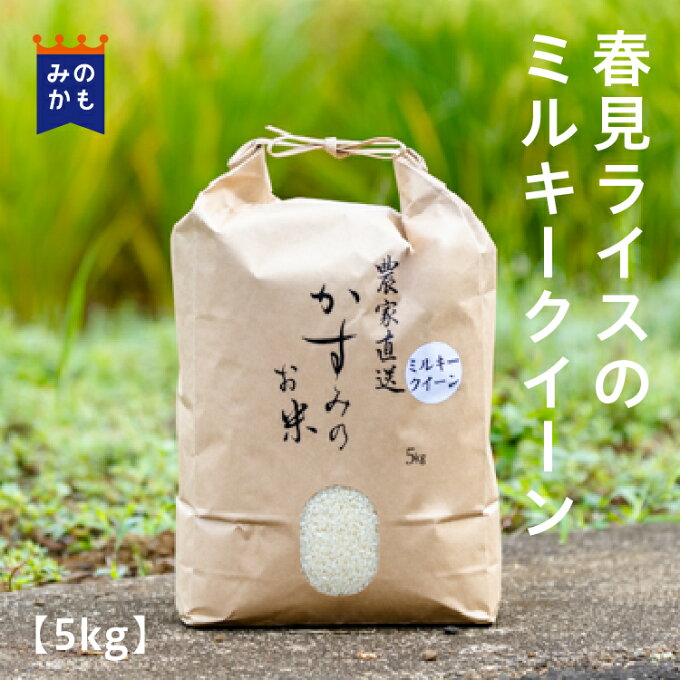 ミルキークイーン5kg 令和3年度新米 白米 精米 米 お米 岐阜県産 農家直送 春見ライス 39ショップ 送料無料 岐阜県