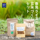 特別セット（玄米茶70g、焙煎米40g、ハツシモ玄米1kg） お米 美濃白川茶 春摘み 一番茶 ハツシモ玄米 焙煎米 高品質 春見ライス 茶蔵園..