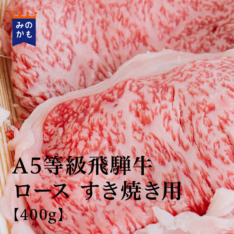 ブランド牛ギフト A5等級飛騨牛 ロース すき焼き用 400g（BMS No.11）贅沢 和牛 高級肉 A5 ギフト お取り寄せグルメ 牛肉 おいしい 高級 内祝 プレゼント 送料無料 岐阜県 お歳暮