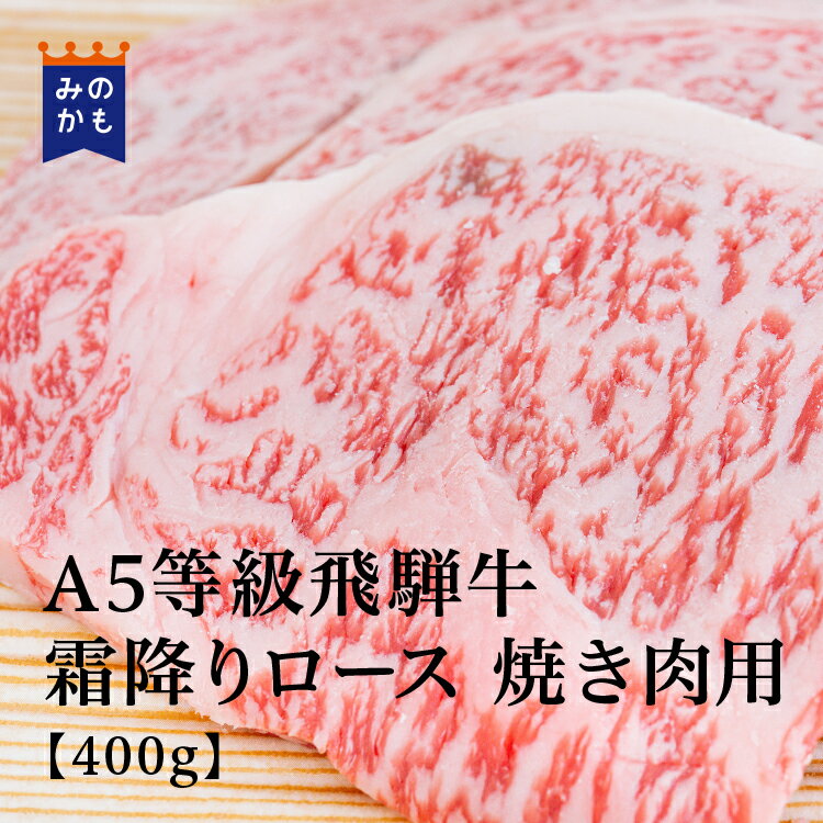 飛騨牛 A5等級飛騨牛 霜降りロース 焼き肉用 400g（BMS No.11）贅沢 和牛 高級肉 A5 焼肉 ギフト お取り寄せグルメ 牛肉 美味しい 高級 内祝 プレゼント お中元