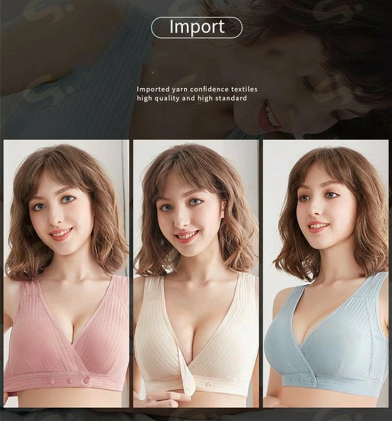 授乳ブラ マタニティブラ 前開き ブラ 垂れ防ぎ 授乳ブラジャー 肩ひも ブラジャー ストラップ ノンワイヤー 垂れ防止 授乳用 授乳しやすい マタニティブラジャー 可愛い お洒落 産前 産後 育乳 ナイトブラ インナー 大きいサイズ 2