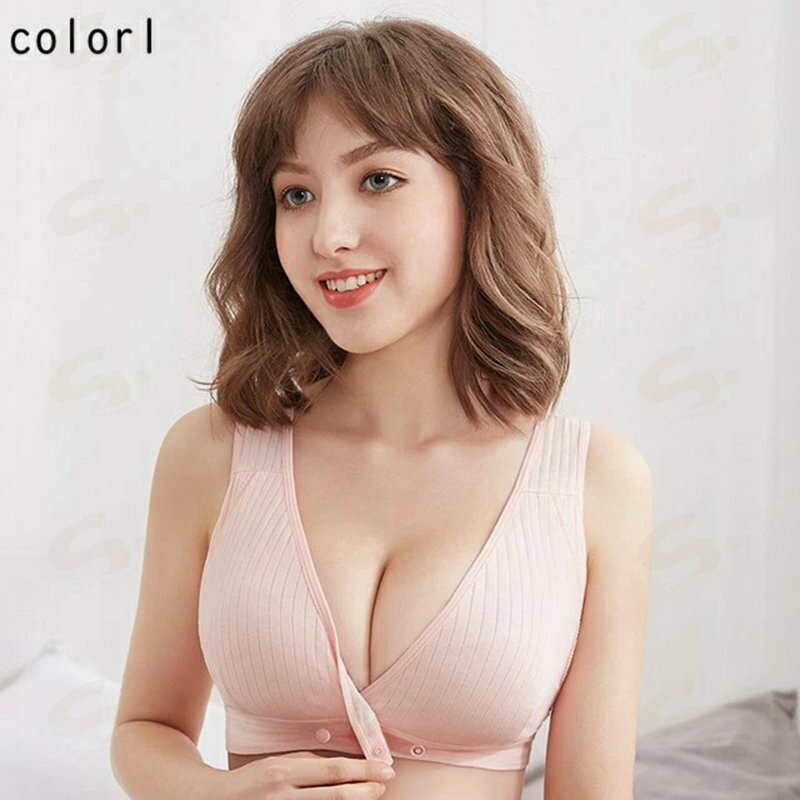 授乳ブラ マタニティブラ 前開き ブラ 垂れ防ぎ 授乳ブラジャー 肩ひも ブラジャー ストラップ ノンワイヤー 垂れ防止 授乳用 授乳しやすい マタニティブラジャー 可愛い お洒落 産前 産後 育乳 ナイトブラ インナー 大きいサイズ 3