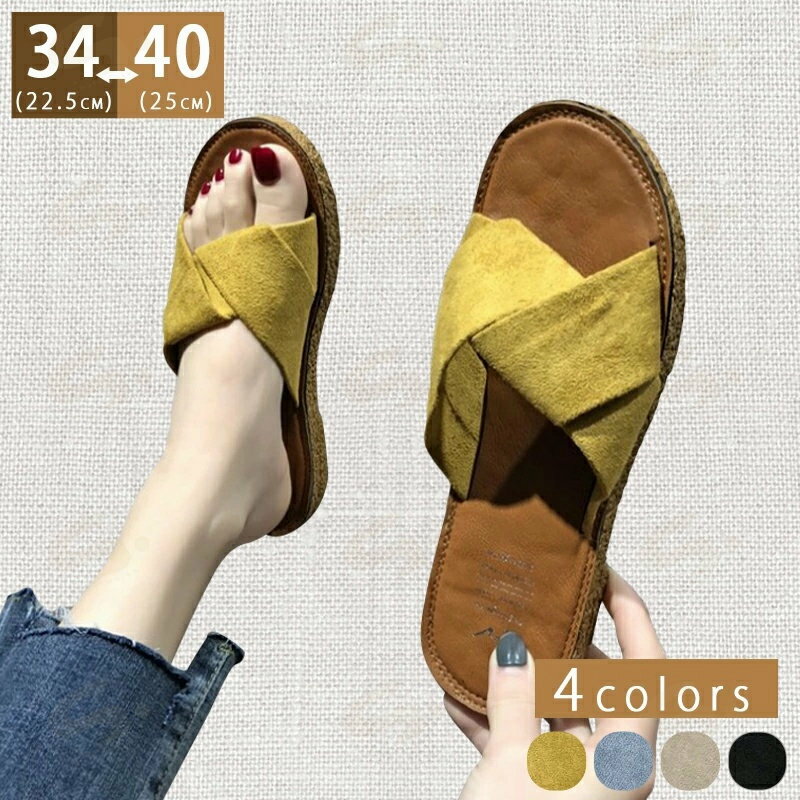 スリッパ フラットサンダル 美脚靴 フラワー サンダル ビーチサンダル レディース 歩きやすい ローヒール スリッパ 室内履き ビーチスリッパ レディース トレンド おしゃれ 可愛い シューズ 夏用 春 夏 柔らかい 疲れない 4color