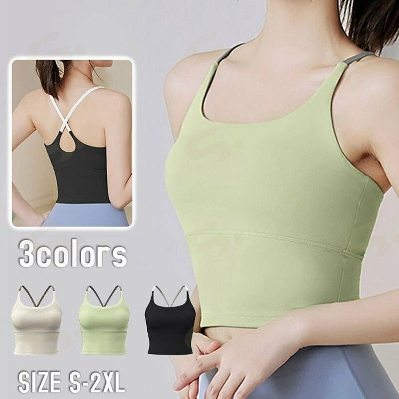 Sportswear - ヨガウェア レディース スポーツウェア フィットネス フィットネスシャツ フィットネスウェア ヨガ T シャツ 半袖 着回し ジョギング カットソー 吸汗速乾 細身 女性 重ね着 カップ付き 運動着 春夏秋冬 通気性 グリーン ベージュ ブラック S/M/L/XL/2XL