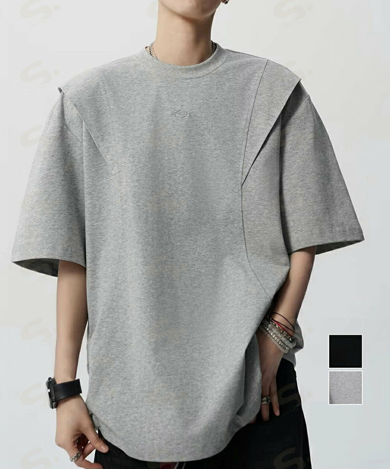 半袖 ワンポイントtシャツ メンズ 夏服 大人かっこいい tシャツ男性 オーバーサイズTシャツ 男子高生服 メンズカットソー カジュアルトップス 大学生男子の服装 AsaAura 87MP-006