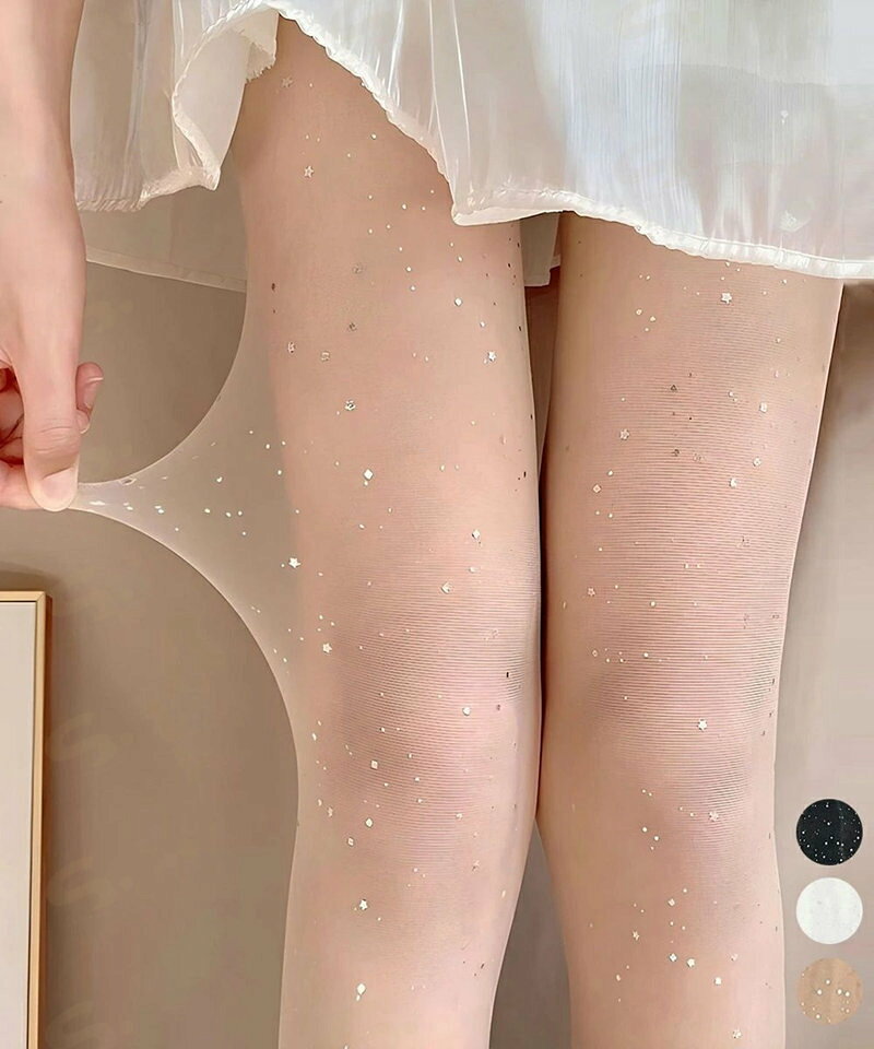 レディース メタリックラメストッキング レディース ドレッシー パンストタイツ 通気 春用 夏用 セクシー パンティストッキング 薄手 透け感 パーティー617WZ-001
