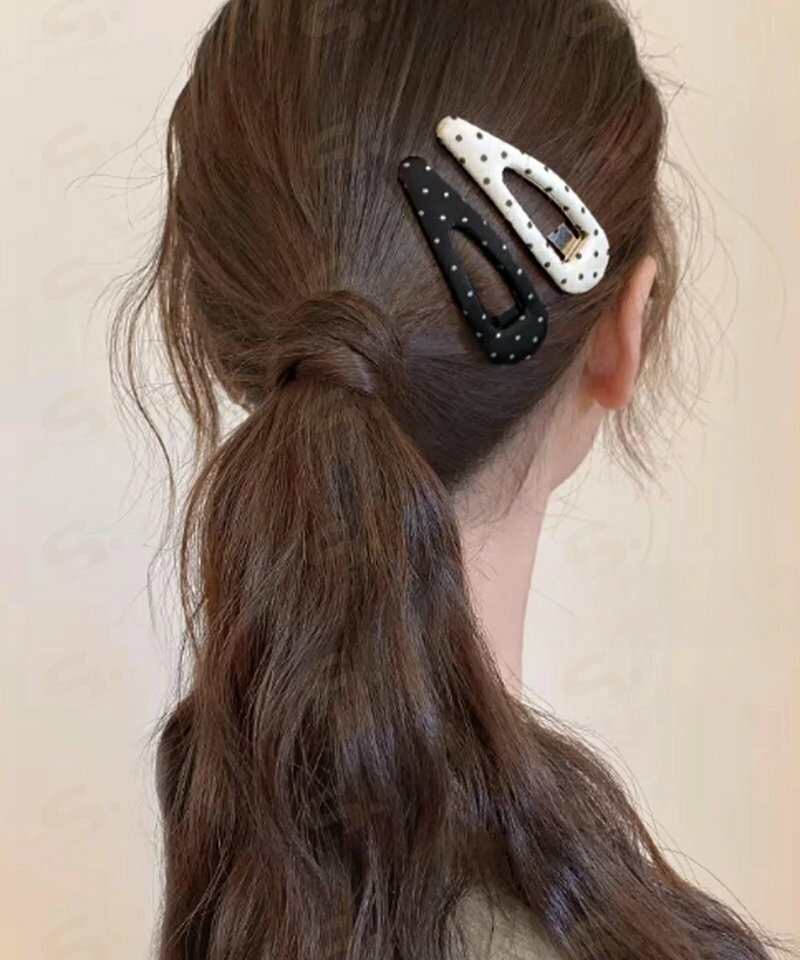 ドット柄 ヘアピン 韓国風 パッチンピン 大人かわいい 水玉模様スリーピン フェミニン 簡単髪留め きれいめ 髪飾り 上品 ヘアアクセサリー カジュアル プチプラ88CXH-159