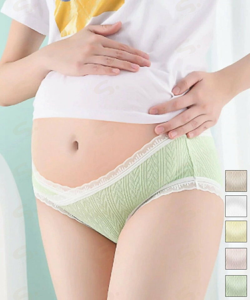 レース付き マタニティ ショーツ 妊婦用 可愛い マタニティインナー 産前産後ショ...