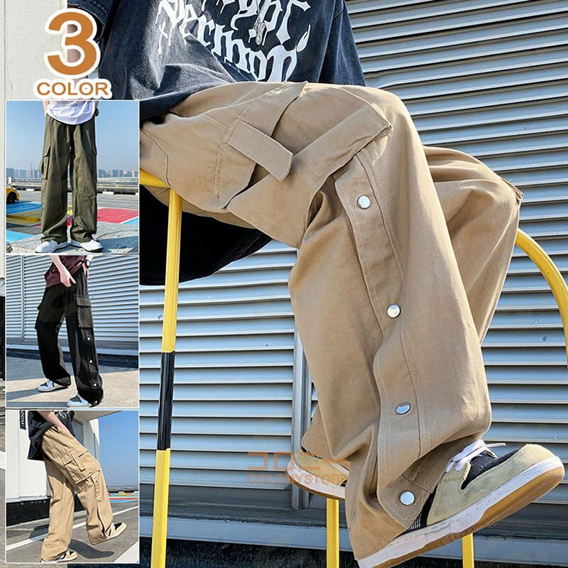 樂天商城 - 綿パンツ ワーク チノパン メンズ ワイドパンツ カーゴパンツ ミリタリーパンツ ゆったり 太め ウエストゴム ストリート イージーパンツ ワークパンツ ロングパンツ スポーツ ダンス 大きいサイズ ボトムス おしゃれ 春 秋 夏 父の日