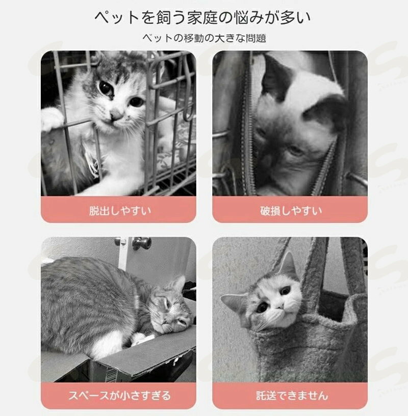 送料無料 犬 猫 キャリーケース ペットキャリー キャリー コンテナ 換気 ペット用 ...