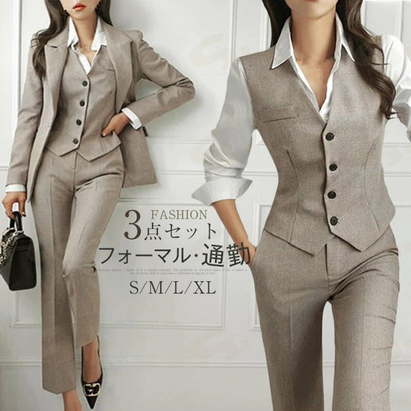 パンツスーツパンツセットアップレデ...