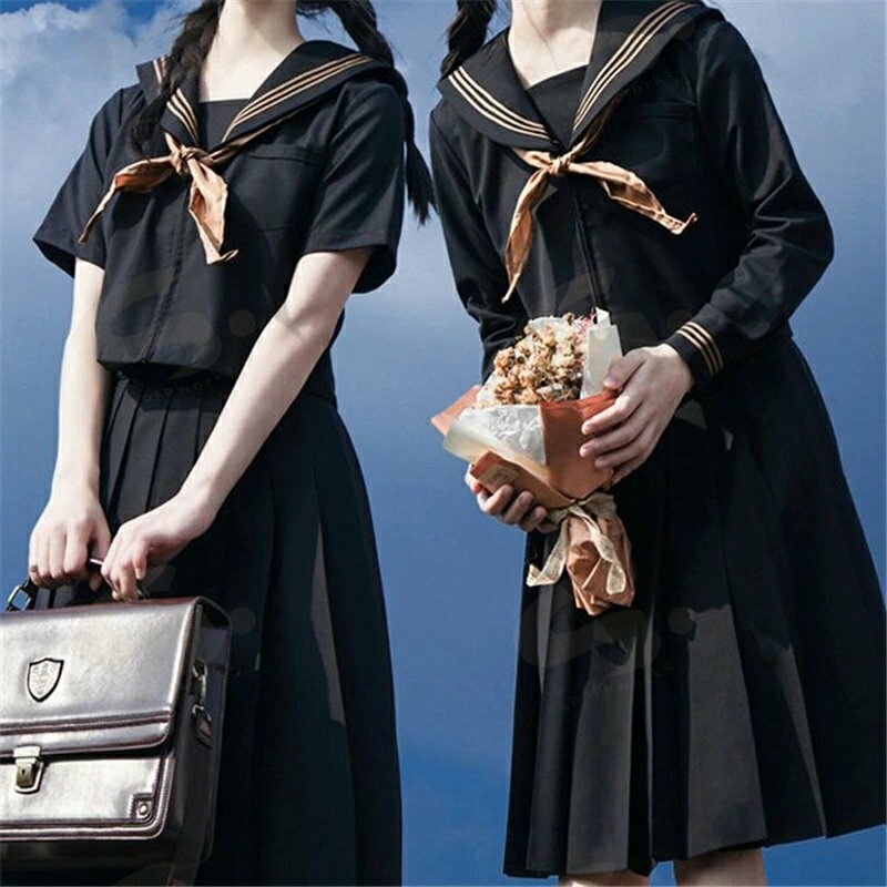 セーラー服 セットアップ リボン コスプレ 大きいサイズ 半袖 上下セット 長袖 JK 女子 制服 高校生 学園祭 レディース コスチューム衣..