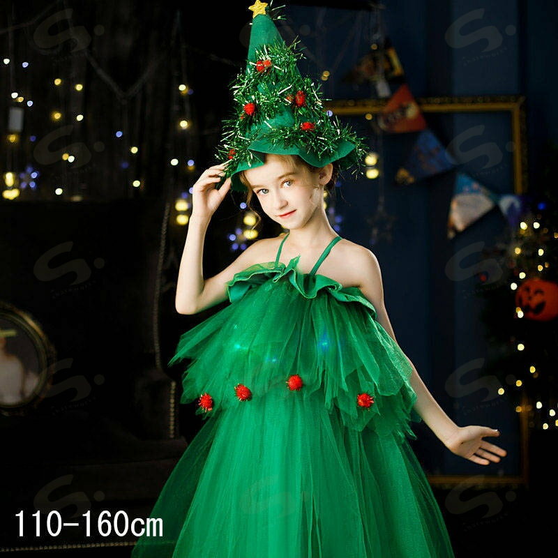 2025 サンタ コスプレ クリスマス衣装 サンタコス ハロウィン クリスマスイブ 着ぐるみ 仮装 変装 写真撮影用 ダンス サンタクロース コスプレ コスチューム クリスマスパーティー衣装 子供用 キッズ 女の子 クリスマスツリーコスプレ