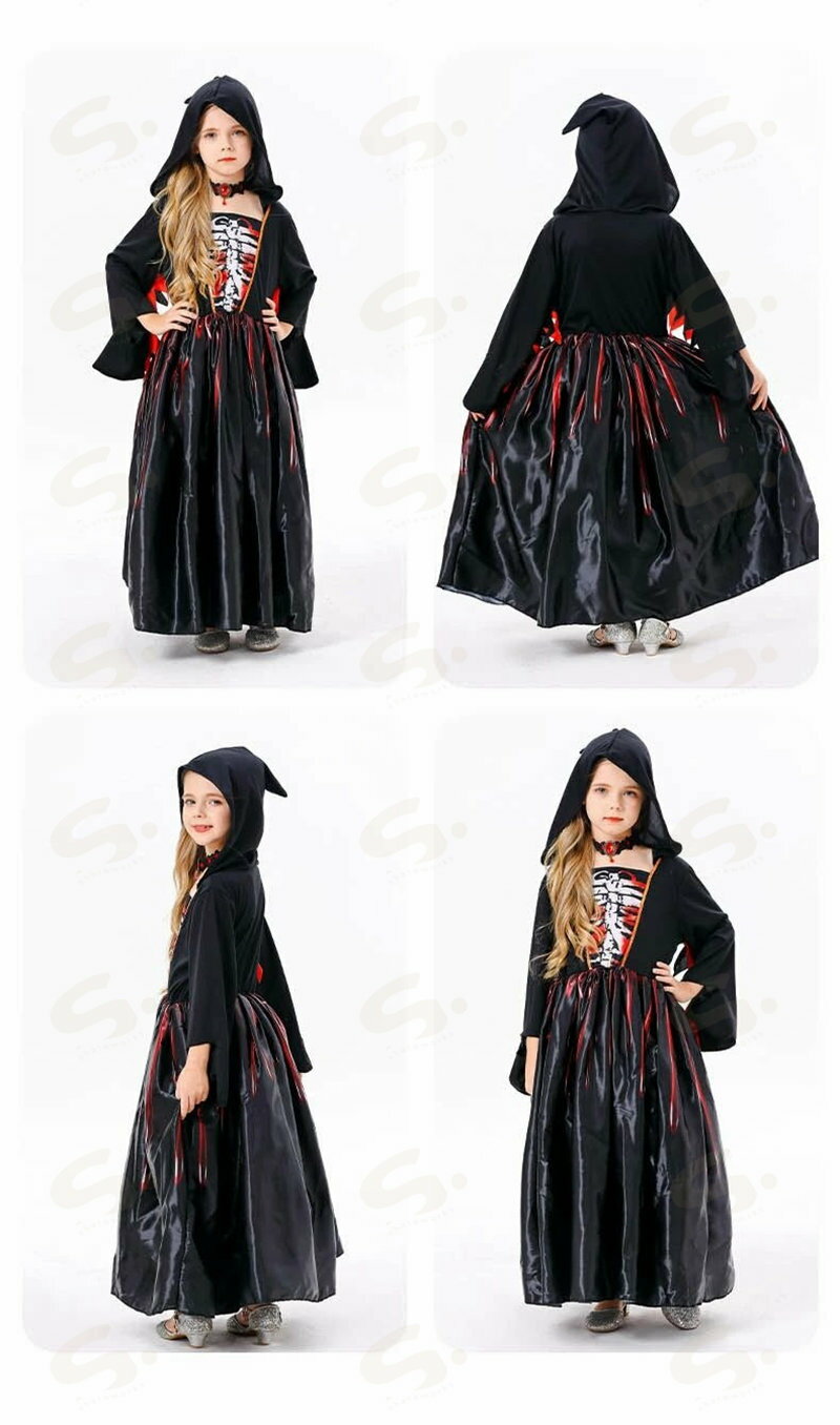 ハロウィン 魔女 巫女 コスプレ 恐怖 吸血鬼...の紹介画像3