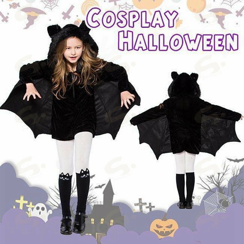 ハロウィン コスプレ衣装 子供 バンパイア 吸血鬼 仮装 ヴァンパイア 蝙蝠 コウモリ コスチューム 子供用 キッズ アニマル