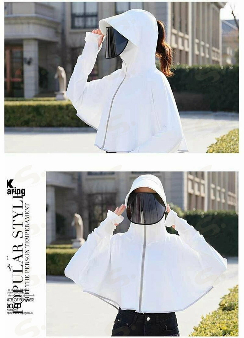 レディース 花粉 対策 UVカット UVケアガ...の紹介画像2