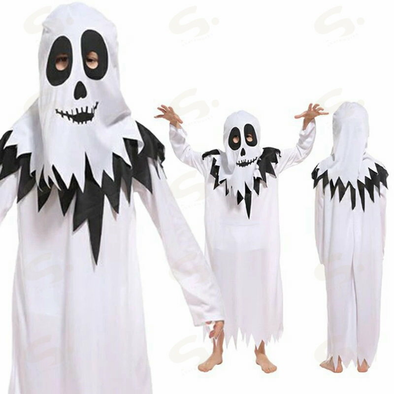 ハロウィン 衣装 悪魔 ゾンビ 死神 コスチューム コスプレ 仮装 変装 幽霊 ホラー 怖いキッズ 子供用 ジュニア 男の子 幽霊イベント パーティー 演劇 演出服 舞台服 余興 文化祭 学園祭 新年会