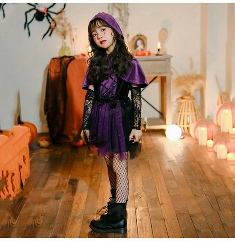 ハロウィン コスプレ 子供 女の子 魔女 ウィ...の紹介画像2