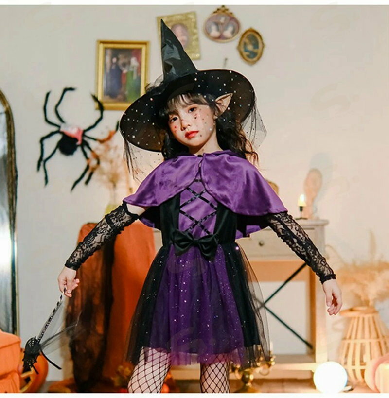 ハロウィン コスプレ 子供 女の子 魔女 ウィ...の紹介画像3