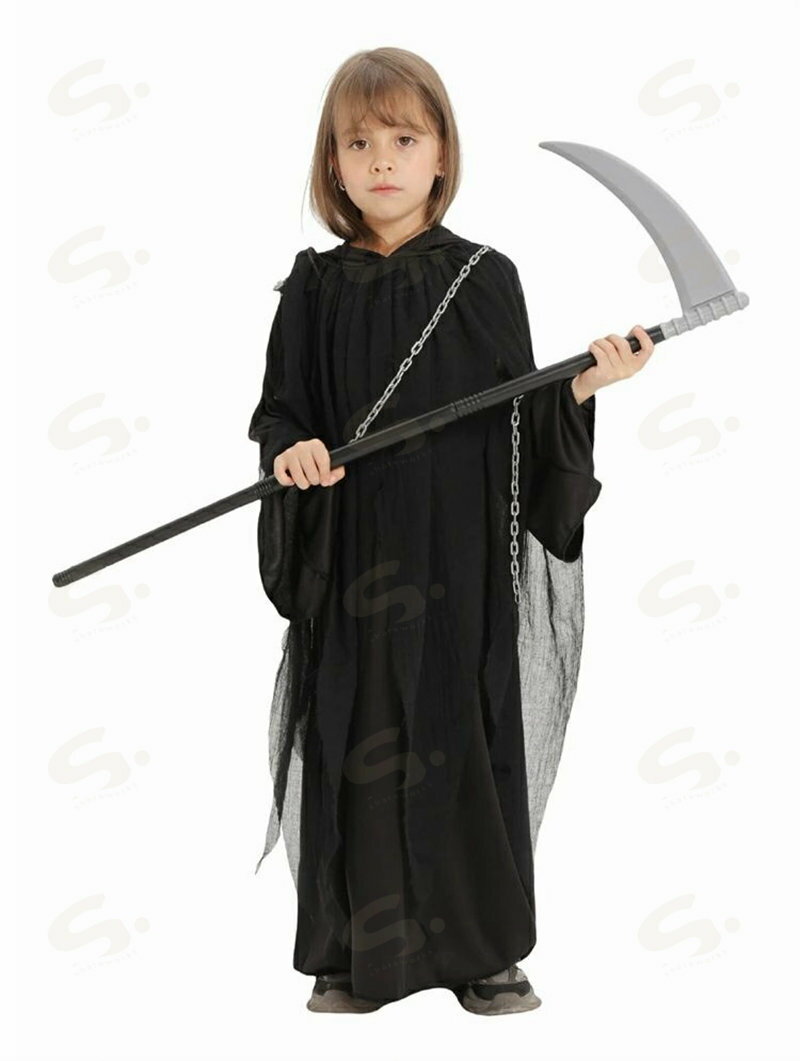 ハロウィン 死神 ローブ 悪魔 鎌 チェーン ...の紹介画像2