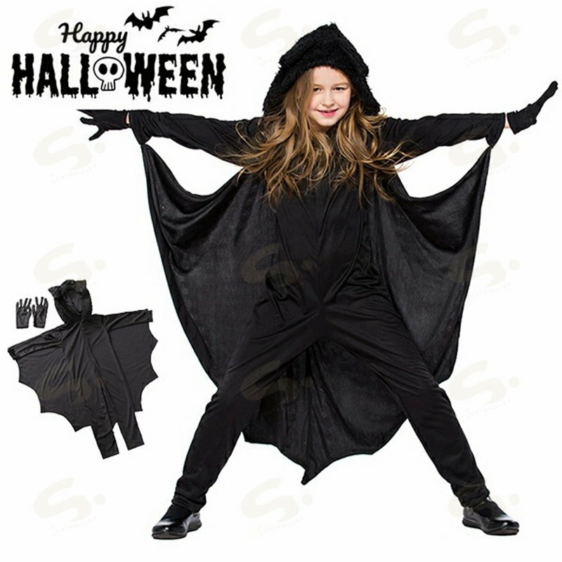 ハロウィン 衣装 子供 吸血鬼 ドラキュラ 動物 アニマル 男の子 女の子 コスチューム ヴァンパイア コウモリ コスプレ コスチューム オールインワン オーバーオール 着ぐるみ ロンパース 衣装 仮装 キッズ 子供用 Halloween変装 魔女発表会
