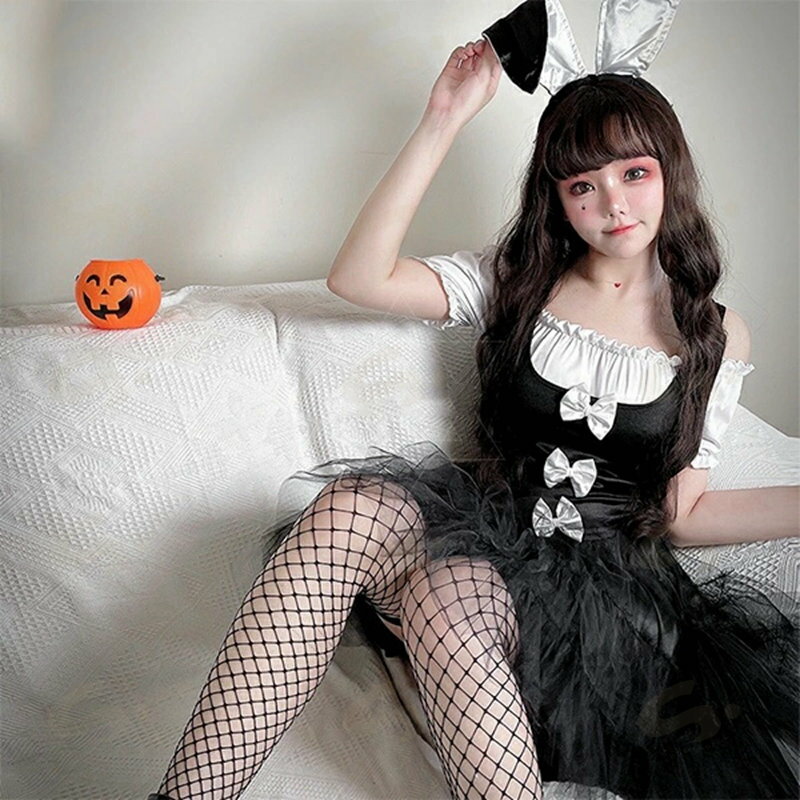 バニーガール 仮装 バニー 制服 ハロウィン衣...の紹介画像2