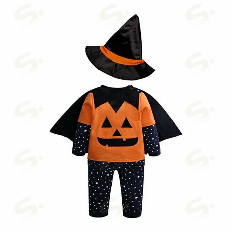 ハロウィン カボチャ 魔法師 子供 4点セット...の紹介画像3
