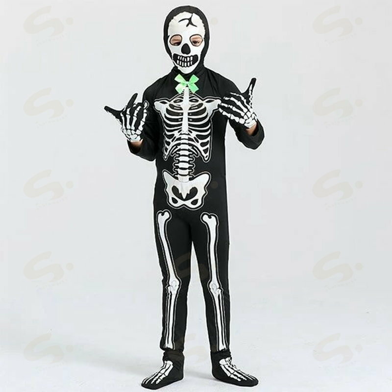 ハロウィン 骸骨 コスプレ 仮装 子供 光る ...の紹介画像2