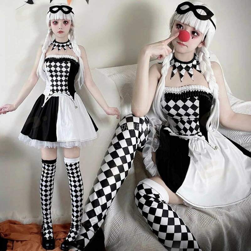 ハロウィン コスプレ 魔女 衣装 ハロウィン 仮装 大人 ピエロ コスチューム レディース 女性 ゾンビ デビル ピエロガール 魔法使い 魔法少女 ハロウィン衣装 ブラック コスプレ衣装 セクシー ゴスロリ 吸血鬼 悪魔 ミニワンピ ドレス ウェイトレス