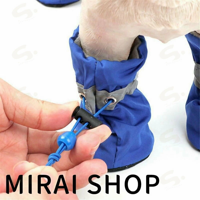 6色 1袋4個入り 大型 犬用靴 犬靴 犬シューズ 大型犬 メッシュシューズ 通気 軽量 反射 柔らかい 滑り止め 履かせやすい 脱げない 肉球保護 ペット 犬 猫 ドッグ 犬の靴 シューズ ブーツ ドッグシューズ