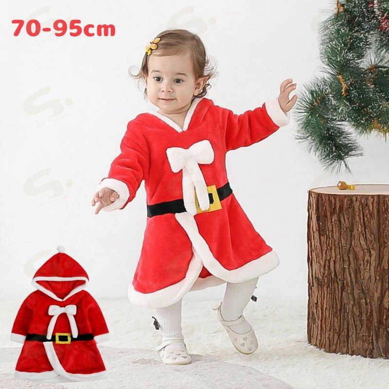 2025 サンタ コスプレ ベビー サンタカバーオール クリスマス衣装 クリスマスイブ サンタコス 着ぐるみ 仮装 変装 聖夜 子供服 コスチューム 子供用サンタクロース衣装 キッズ クリスマス コスプレ 男の子 女の子 子ども用 帽子付き