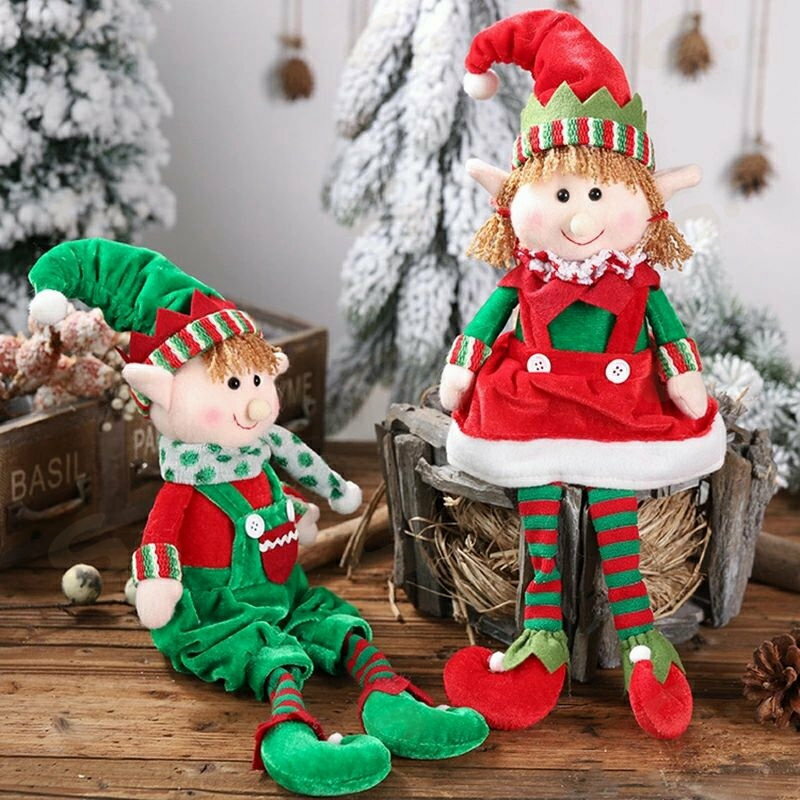 クリスマスツリー オーナメント クリスマスツリー サンタ人形 48*15cm クリスマスパーティー クリスマス装飾 サンタクロースドア装飾 オーナメン 可愛いオーナメントセットおしゃれ ハンドメイド トイオーナメント 赤 レッド 人気