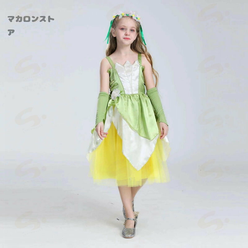 ハロウィン 飾り 子供 コスプレ ワンピース キッズコスチューム ガールズ ディズニードレス風 オズの魔法使いが衣装を演じる 子供用 仮装 誕生日 クリスマス プレゼント お 文化祭 演奏会 プリンセス ドレス