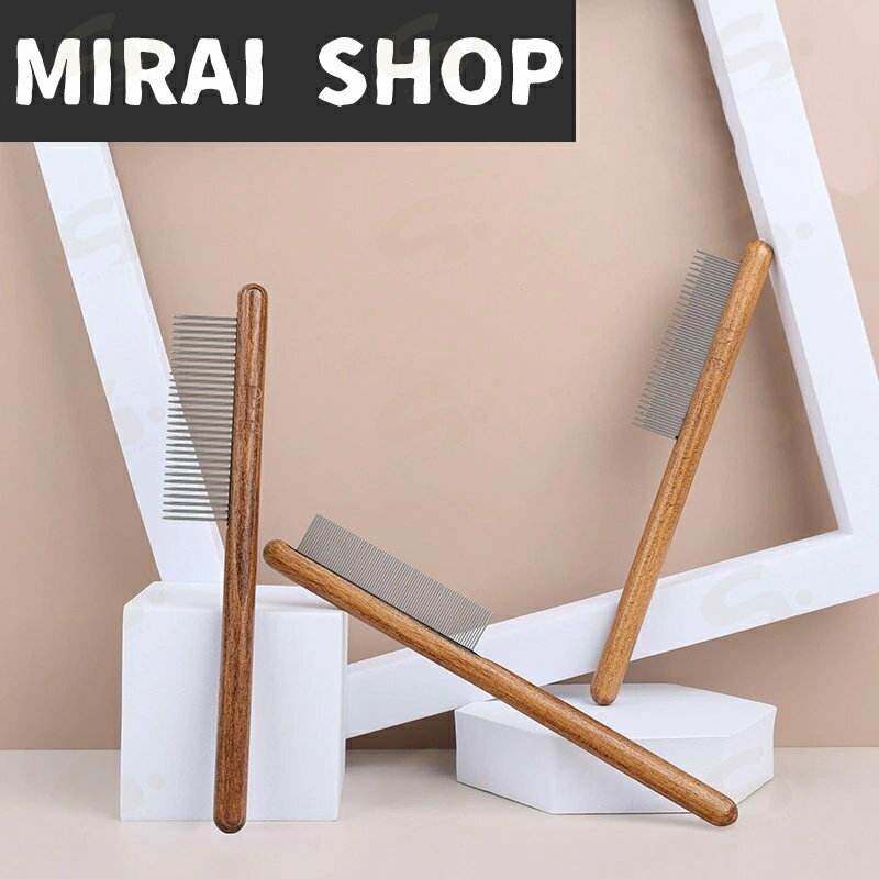 犬用 猫用 ペット用ブラシ 猫 ブラッシング 犬 コーム ブラシ トリミング 木製 ステンレスチーム製 猫ブラシ ピンブラシ グルーミング お手入れ 抜け毛取り ペット用品 ペット用くし 細目 粗目 マッサージ ケア