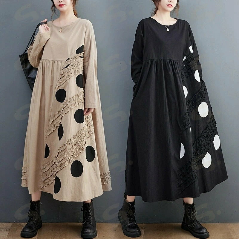 シャツワンピース ワンピース ロングワンピ 切...の紹介画像2
