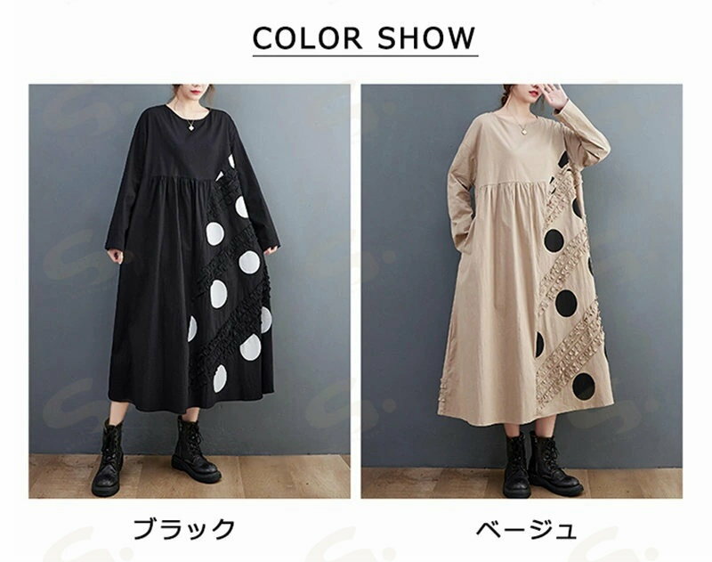 シャツワンピース ワンピース ロングワンピ 切...の紹介画像3