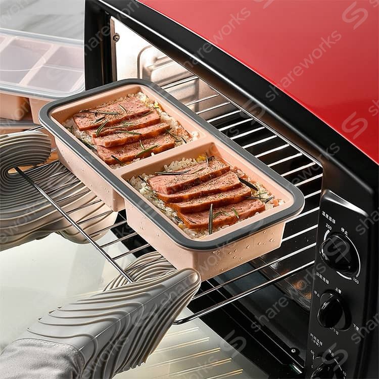 しぇあわーくす 楽天市場店の取り出し簡単 ブロックトレー 大型アイスキューブ 残り物用 食品保存容器 作り置き 冷凍庫容器 シリコン冷凍トレー 製氷皿 シリコン冷凍トレー スープ小分け 離乳食 電子レンジOK 冷凍庫整理 家庭用 食事準備｜アングル3