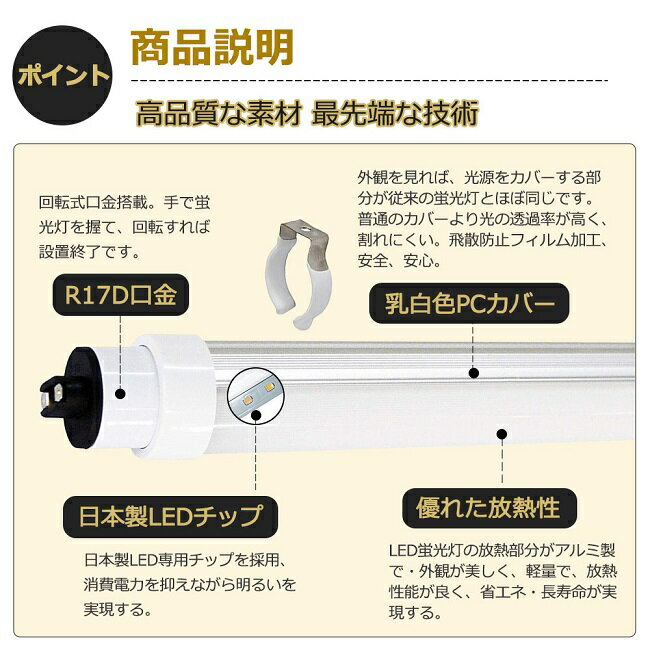 【二年保証】50本セット LED蛍光灯 110W形 直管 LED 蛍光灯 110W 直管 2367 直管形LED 110W型 直管LED 110W LED直管蛍光灯 110形 直管LEDランプ 110型 240cm 80W 12800lm 口金R17D T10 2367mm 50000h 両側給電 高輝度 FL110 グロー式工事不要 PSE CE RoHS認証 色選択