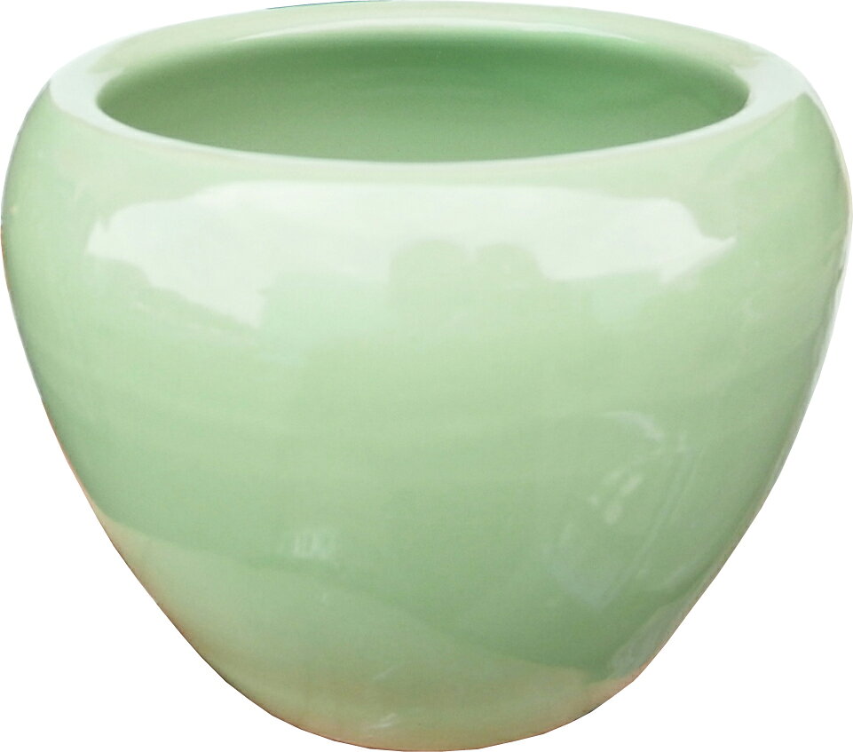 楽天市場】陶器 鉢カバー（カラーグリーン）（植木鉢・プランター