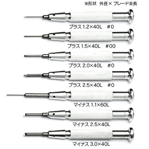 ジャパンホビーツール 3.0×X40L 先端ブレード マイナス 外径3.0ミリ ブレード長40ミリ 【メール便 送料無料】