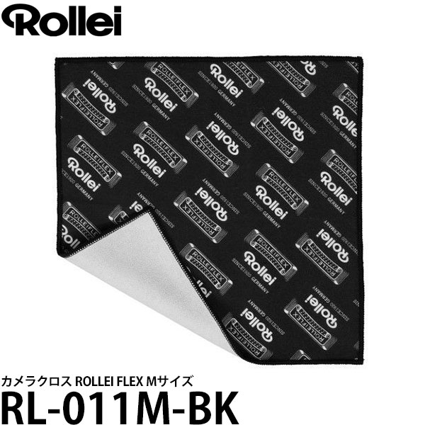 【メール便 送料無料】 Rollei RL-011M-BK カメラクロス ROLLEI FLEX Mサイズ [クリーニングクロス/カ..