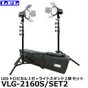 【送料無料】【メーカー直送品/代金引換 同梱不可】 LPL L26864 LEDトロピカル VLG-2160S/SET2 丸形 LED照明2灯とライトスタンド2脚セット