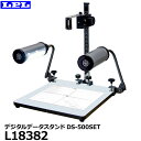 【送料無料】【メーカー直送品/代金引換 同梱不可】 LPL L18382 デジタルデータスタンドDS-500SET コピースタンド 俯瞰撮影 ライト付小型スタンド A3/B4対応