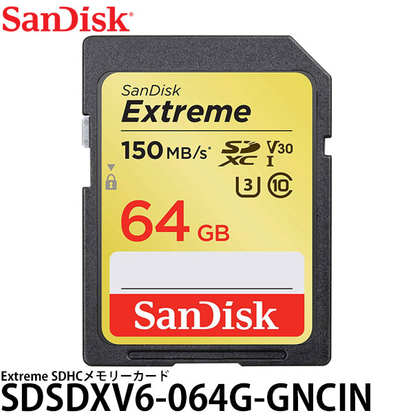 ֡ڥ᡼ ̵ۡ¨Ǽ ǥ SDSDXV6-064G-GNCIN Extreme SDXC꡼ UHS-I U3 V30 Class10 64GB [¹͢/ѥå/SanDisk/SD/Ͽǥ]פ򸫤