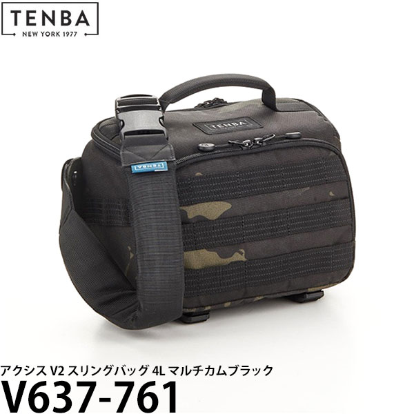 テンバ カメラバッグ 【送料無料】 TENBA V637-761 アクシス V2スリングバッグ 4L マルチカムブラック [カメラバッグ Axis v2 4L Sling Bag/テンバ]