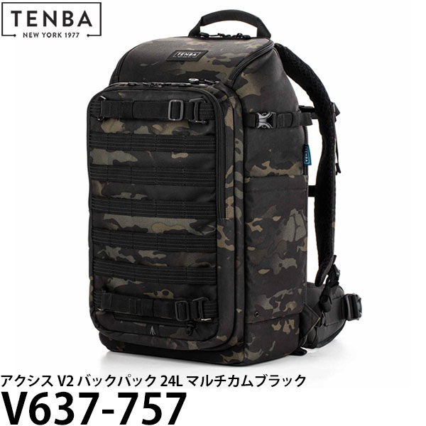 【送料無料】 TENBA V637-757 アクシス V2 バックパック 24L マルチカムブラック カメラバッグ リュック レインカバー付 テンバ axisV2 国内正規品