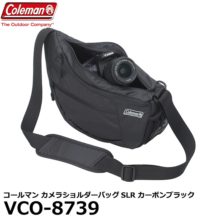 コールマン カメラバッグ 【送料無料】 エツミ VCO-8739 コールマン カメラショルダーバッグSLR カーボンブラック [Coleman カメラバッグ ミラーレス/小型一眼レフカメラにおすすめ]