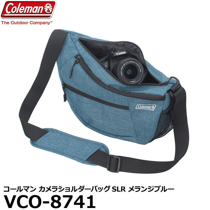 コールマン カメラバッグ 【送料無料】 エツミ VCO-8741 コールマン カメラショルダーバッグSLR メランジブルー [Coleman カメラバッグ ミラーレス/小型一眼レフカメラにおすすめ]