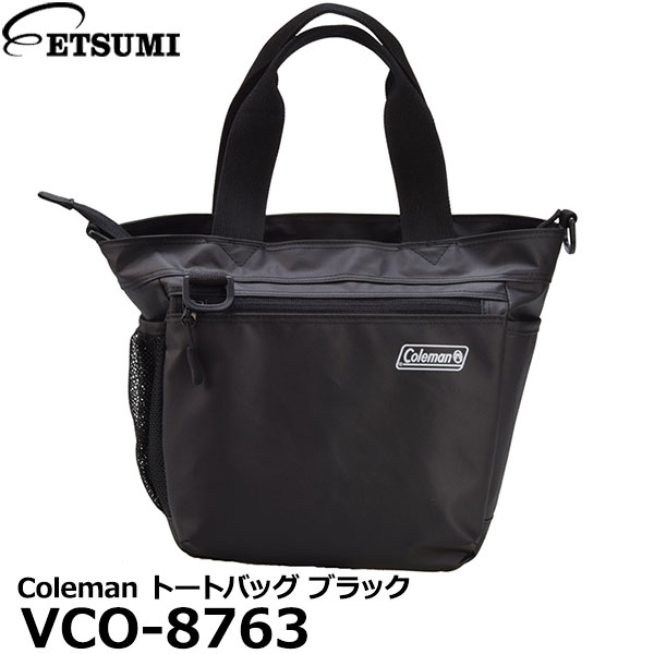 コールマン カメラバッグ 【送料無料】 エツミ VCO-8763 Coleman トートバッグ ブラック [カメラバッグ ショルダーバッグ たすき掛け インナーケース付き コールマン]